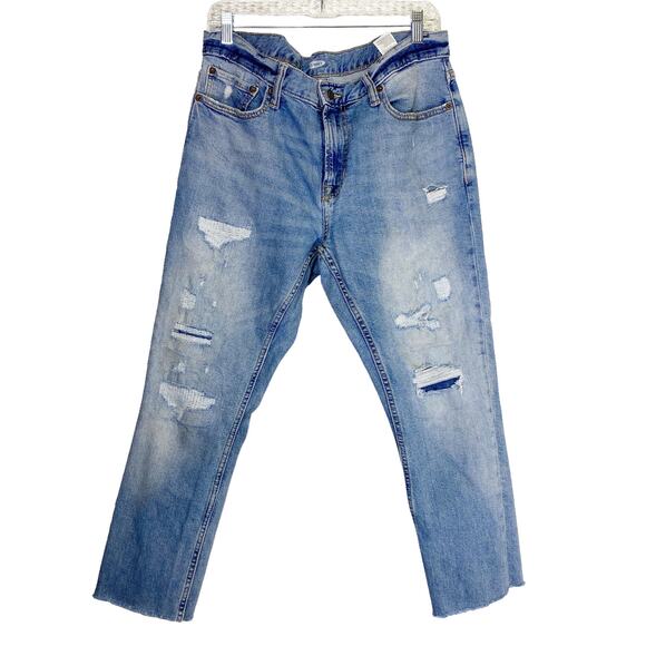 Old Navy Mens Size 34 x 32 Destroyed Built In Flex Skinny Jeans - Picture 1 of 5